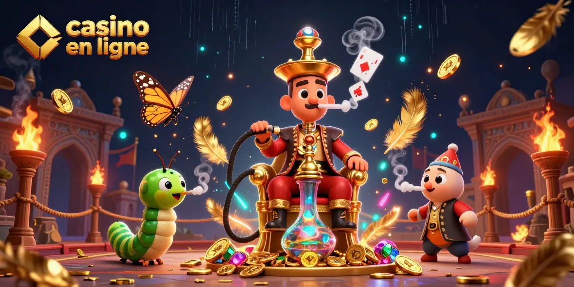 Jouer au casino en ligne avec des personnages colorés dans une scène captivante.
