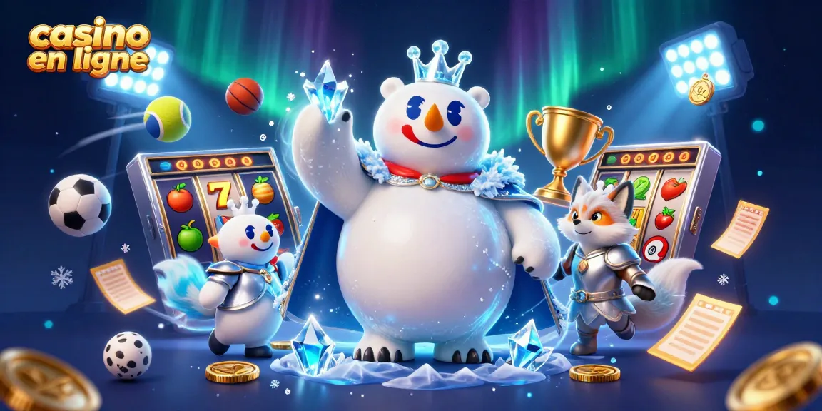 Profitez des jeux de casino en ligne avec le roi des glaces et ses compagnons dans un univers féérique.