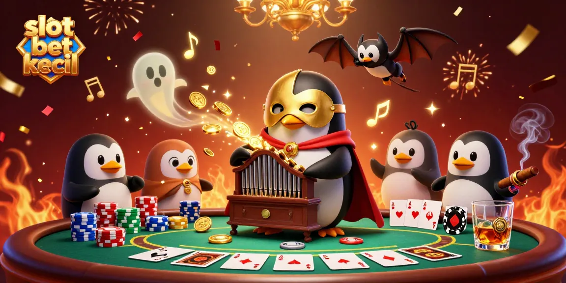 Experience slot bet kecil action with our vibrant casino-themed digital illustration.