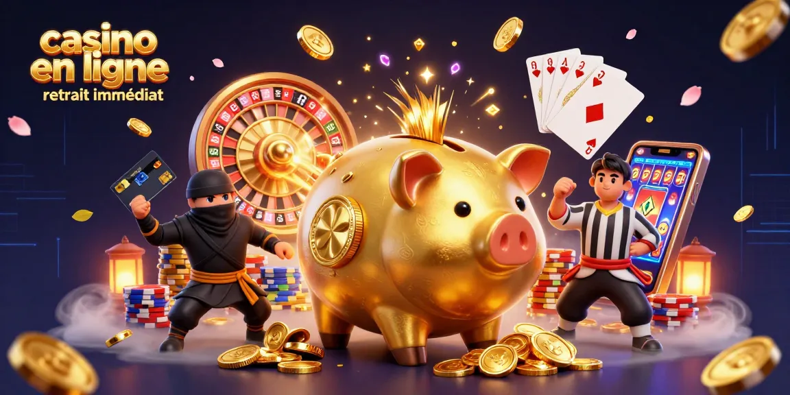Faites des gains instantanés avec le casino en ligne retrait immédiat en jouant à des jeux passionnants.