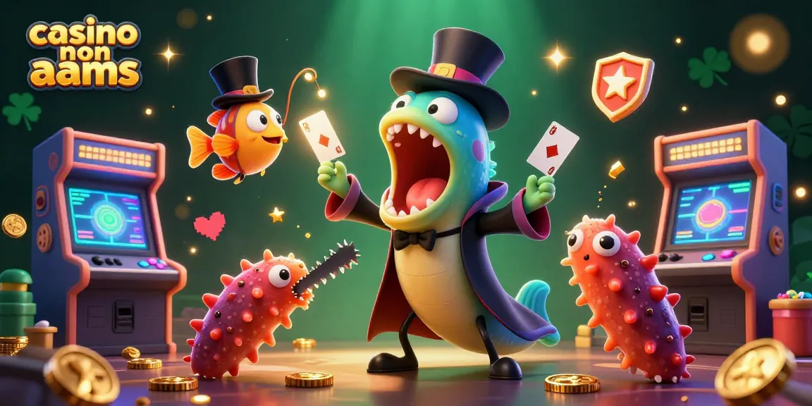 Gioca nei casinò non AAMS con bonus generosi e giochi avvincenti in un'illustrazione vivace.
