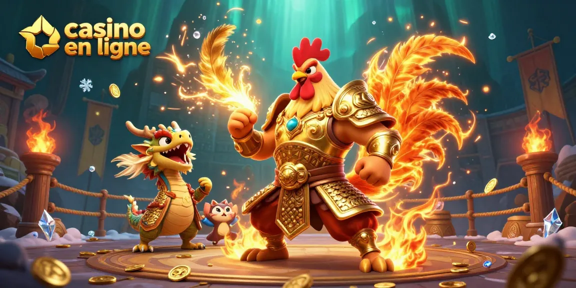 Jouez au casino en ligne en découvrant des combats épiques de cochons de combat et des dragons armés.