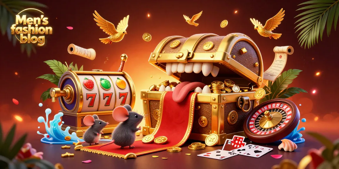 Experience thrilling spins and bets on Men’s fashion blog, showcasing vibrant casino elements.