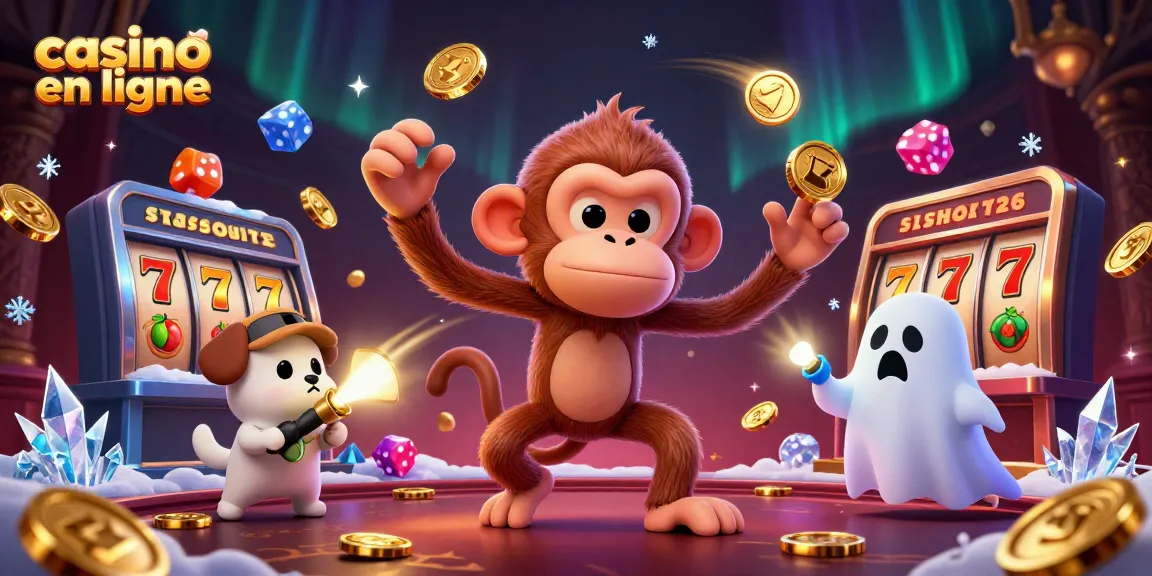 Découvrez un casino en ligne animé avec un singe poltergeist et un chiot chasseur de fantômes.